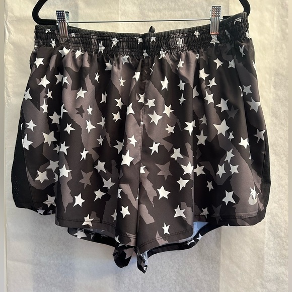Nike Running shorts Black, White & Grey Star Athletic Lined Shorts Sz-2X. L13 - Picture 4 of 14